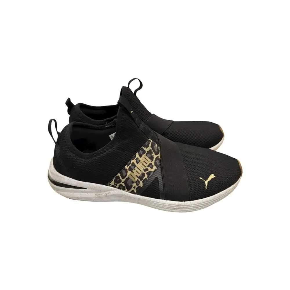 PUMA Better Foam Slip-On Sneakers Leopard Black Women’s 11